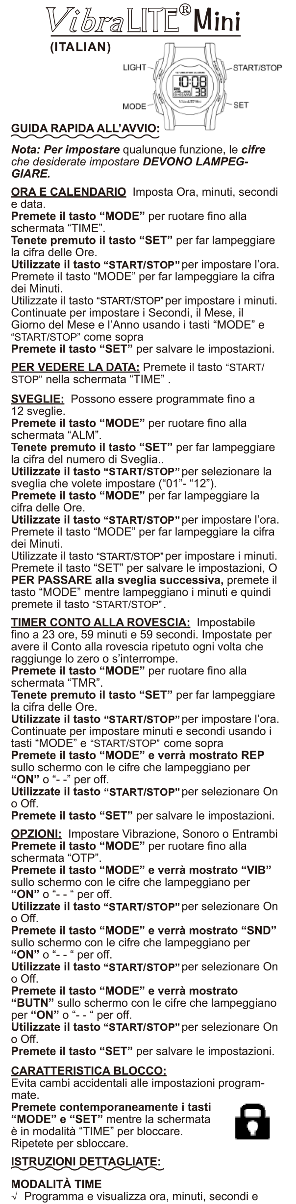 vibralite-mini-italian-instruction-manual-page-1